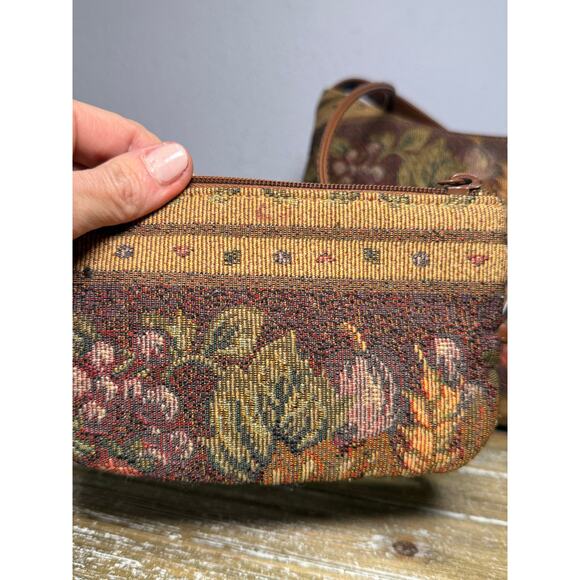 Vintage Bueno Tapestry Carpet Bag Y2K Mary Poppins Autumn Grannycore Cottage - Picture 4 of 11